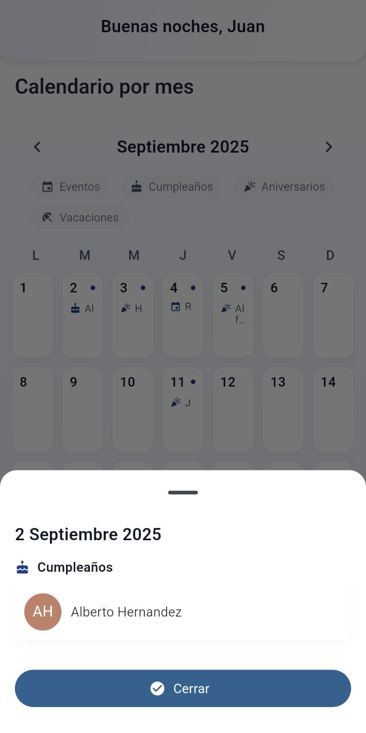 Calendario corporativo